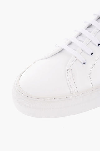 Solid Color Leather TOURNAMENT Low-Top Sneakers