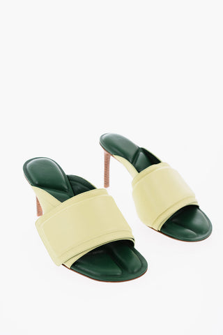 Stiletto Heel Leather Mules 8.5cm