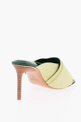 Stiletto Heel Leather Mules 8.5cm