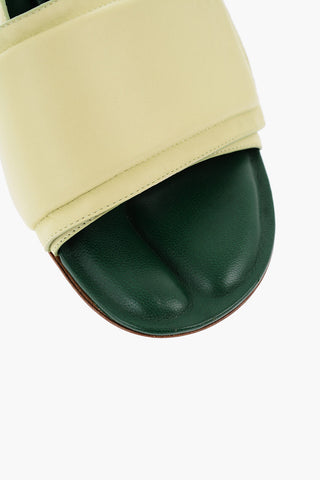 Stiletto Heel Leather Mules 8.5cm