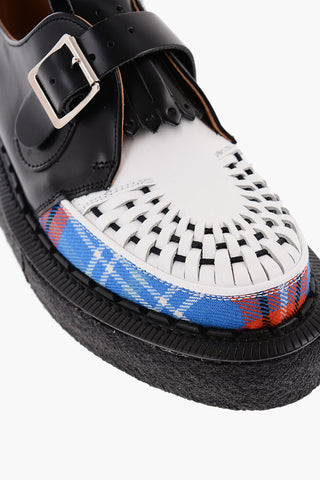 CHARLES JEFFREY LOVERBOY Leather Tassle Loafers with Raised Sole