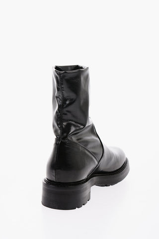 Nappa Pull On Booties with Heel 4cm
