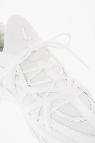 Sneakers COSMOS in Pelle e Neoprene con Dettaglio Argentato a Contrasto
