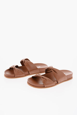 Sandali TWIST FOOTBED in Nappa incrociata
