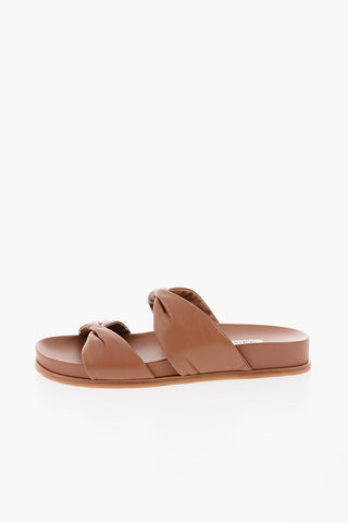 Sandali TWIST FOOTBED in Nappa incrociata