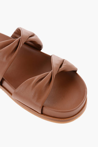 Sandali TWIST FOOTBED in Nappa incrociata