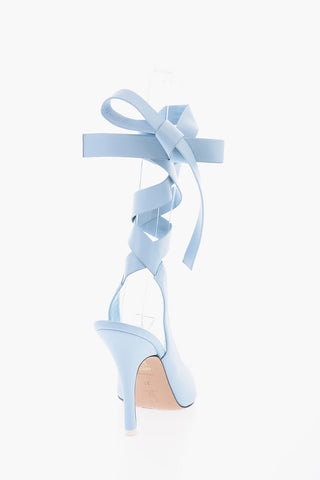 Pumps Slingback VENUS Lace-Up in Pelle 12cm