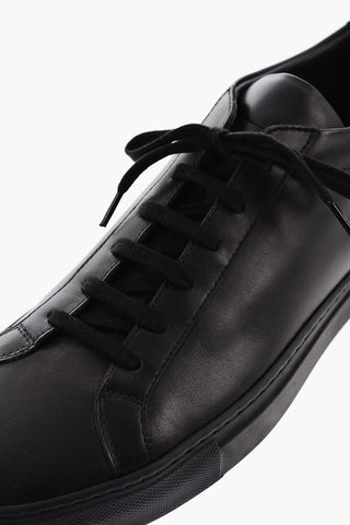 Sneakers in Pelle a Tinta Unita