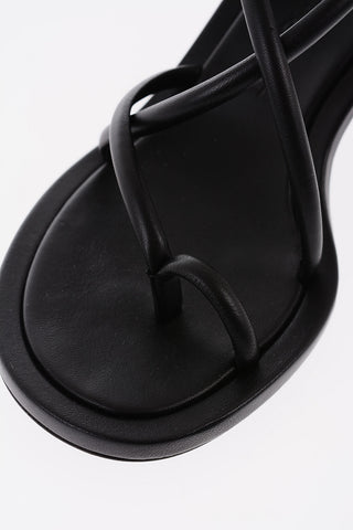 Lace-up Ankle Nappa Thong Sandals 9cm