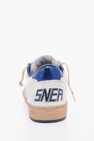 Cracked Leather BALL STAR Sneakers