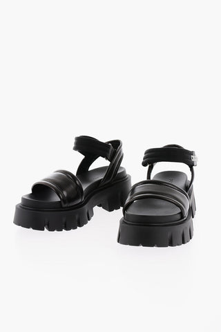 Sandali EGITTO In Nappa con Chiusura In Velcro e Suola Track