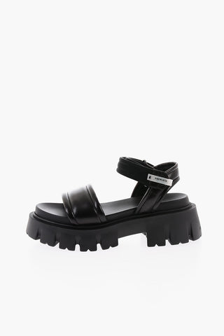 Sandali EGITTO In Nappa con Chiusura In Velcro e Suola Track