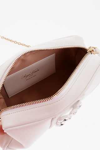 Jewel Buckle WALKYVIV Leather Crossbody Bag
