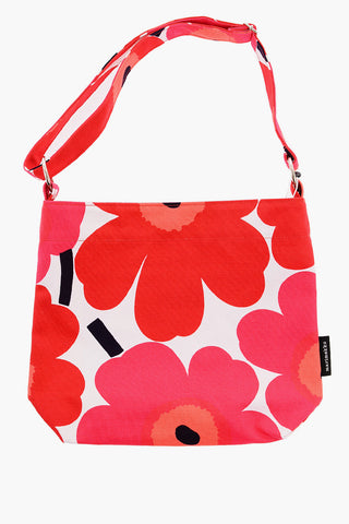 Floral Patterned UNIKKO Canvas Crossbody Bag