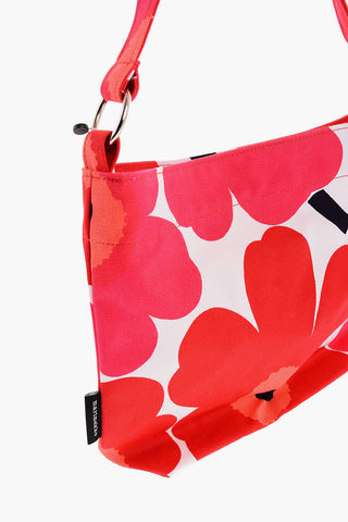 Floral Patterned UNIKKO Canvas Crossbody Bag