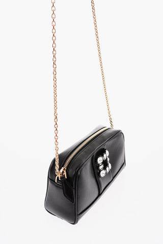 Jewel Buckle WALKYVIV Leather Crossbody Bag
