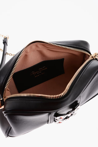 Jewel Buckle WALKYVIV Leather Crossbody Bag