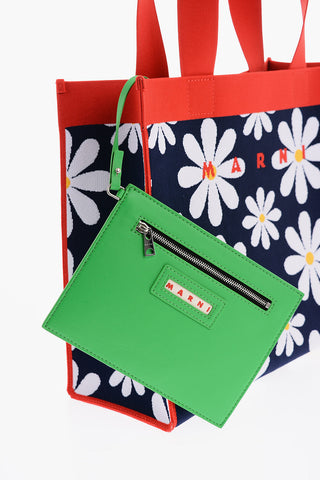 Floral Patterned DAISY Canvas Tote Bag