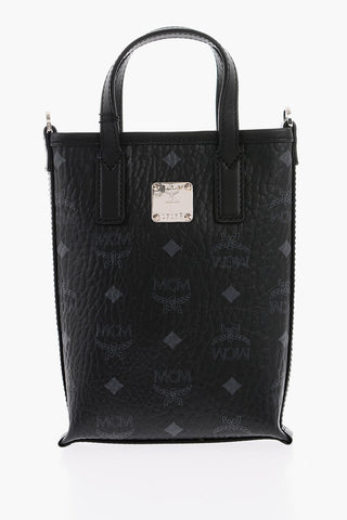 Monogram Motif Eco-leather Mini Tote Bag