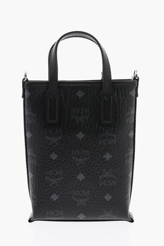 Monogram Motif Eco-leather Mini Tote Bag