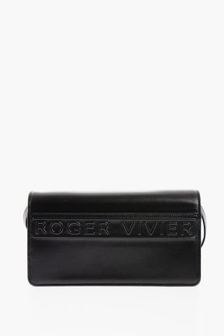 Embossed Logo VIV CHOC Leather Crossbody Bag