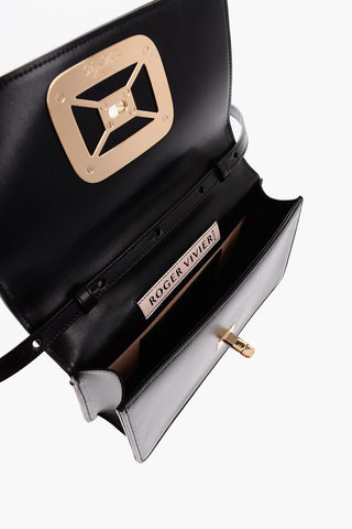 Embossed Logo VIV CHOC Leather Crossbody Bag