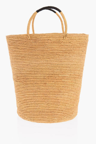 Borsa Tote da Spiaggia in Paglia Toquilla