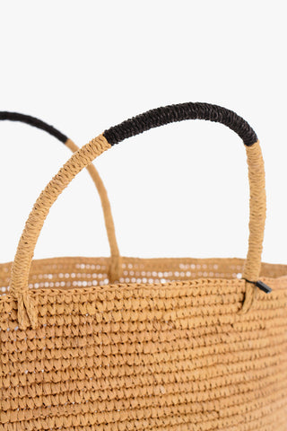 Borsa Tote da Spiaggia in Paglia Toquilla