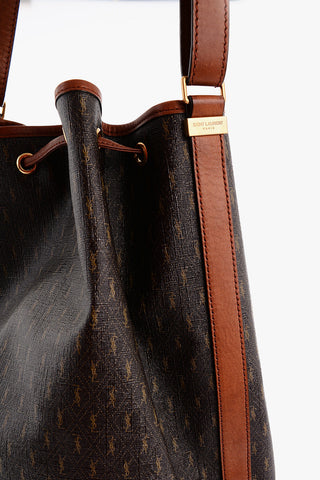 Inner Pouch GIANT SEAU Monogram Leather Bucket Bag