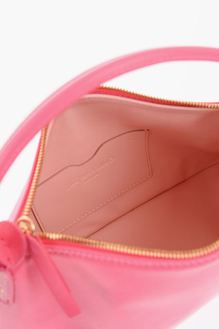 LIU-JO X LEONIE HANNE Leather Boho Bag with Removable Shoulder Strap