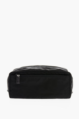 Beauty Case in Nylon con Logo e Tasche Esterne