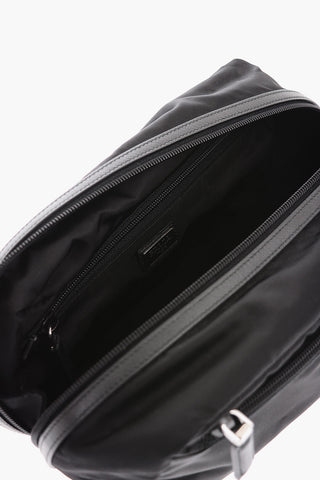 Beauty Case in Nylon con Logo e Tasche Esterne