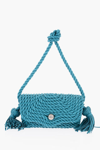 Woven Leather TORCHON Crossbody Bag