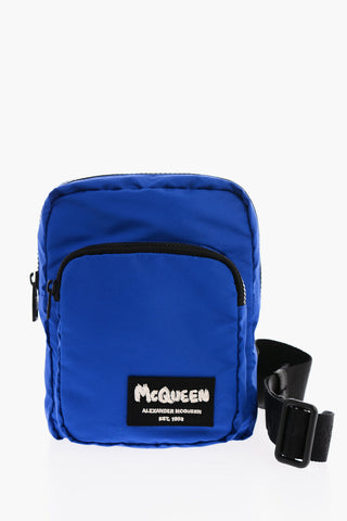 Logoed Zipped Nylon Bag with Adjustable Shoulder Strap