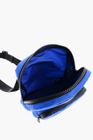 Logoed Zipped Nylon Bag with Adjustable Shoulder Strap