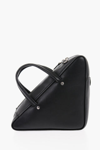 Removable Shoulder Strap TRIANGLE Leather Handbag
