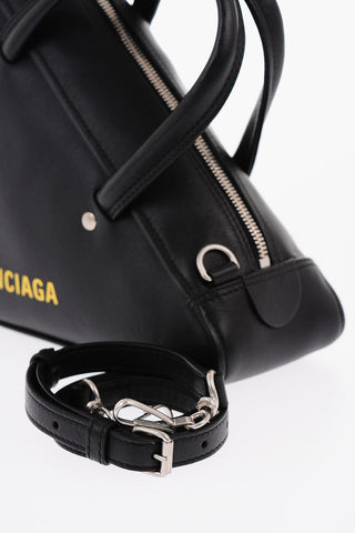 Removable Shoulder Strap TRIANGLE Leather Handbag