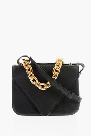 Borsa a Mano in Pelle SMALL MOUNT con Tracolla e Catena