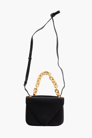 Borsa a Mano in Pelle SMALL MOUNT con Tracolla e Catena