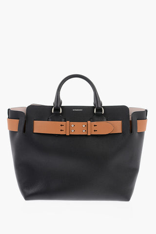 Embossed Leather THE BELT Handbag with Inner Compartment