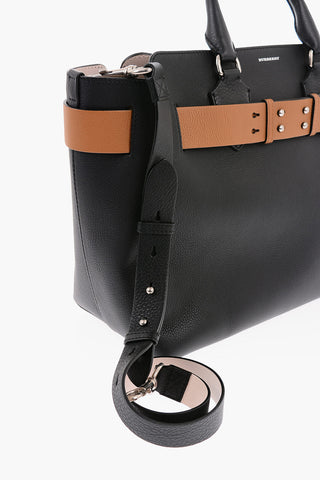 Embossed Leather THE BELT Handbag with Inner Compartment