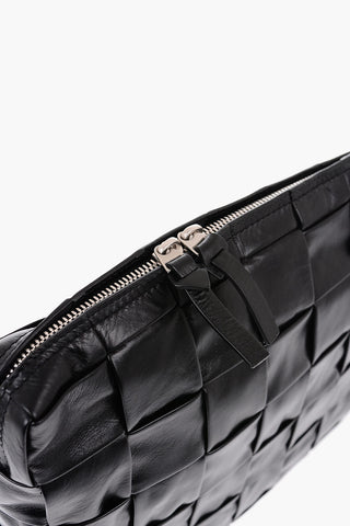 Soft Woven Leather Business Bag with Internal Zip Compartment