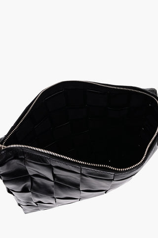 Soft Woven Leather Business Bag with Internal Zip Compartment