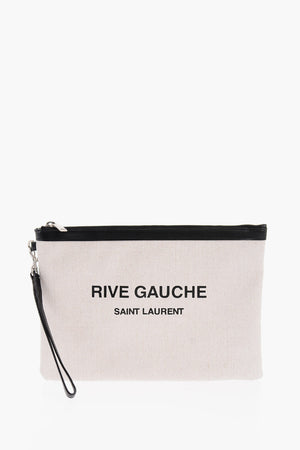 Chalk Canvas RIVE GAUCHE Clutch