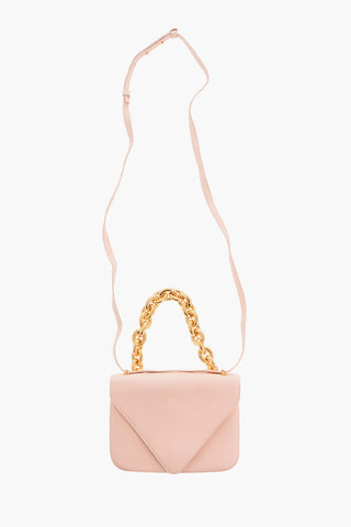 Borsa a Mano in Pelle SMALL MOUNT con Tracolla e Catena