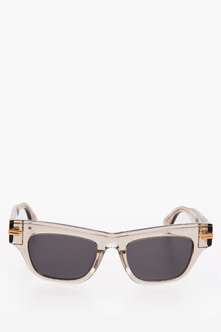 Sheer Acetate Square Sunglasses