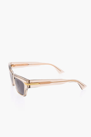 Sheer Acetate Square Sunglasses