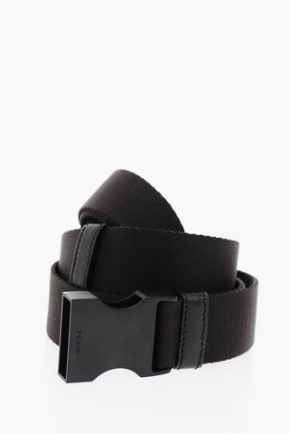 Cintura in Tessuto con Fibbia Safety