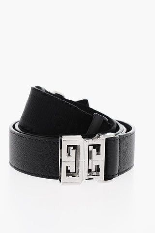 Faux Leather and Fabric Belt with Safety Buckle 35mm