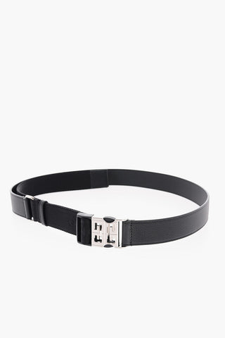 Faux Leather and Fabric Belt with Safety Buckle 35mm